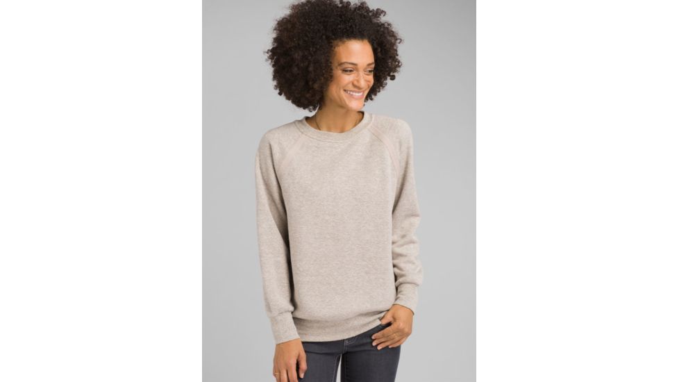 prAna Cozy Up Sweatshirt - Womens, Oatmeal Heather, Medium, W23180582-OAHT-M