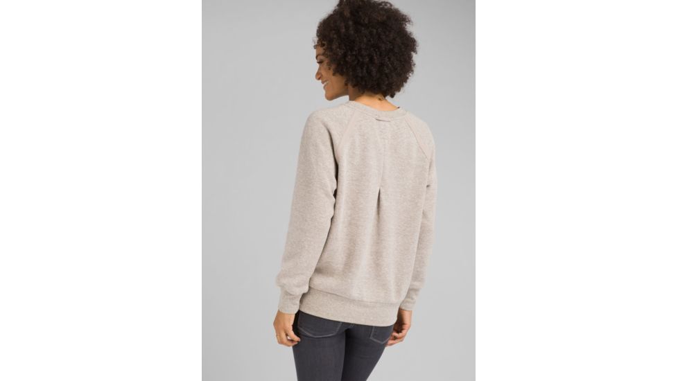 prAna Cozy Up Sweatshirt - Womens, Oatmeal Heather, Medium, W23180582-OAHT-M