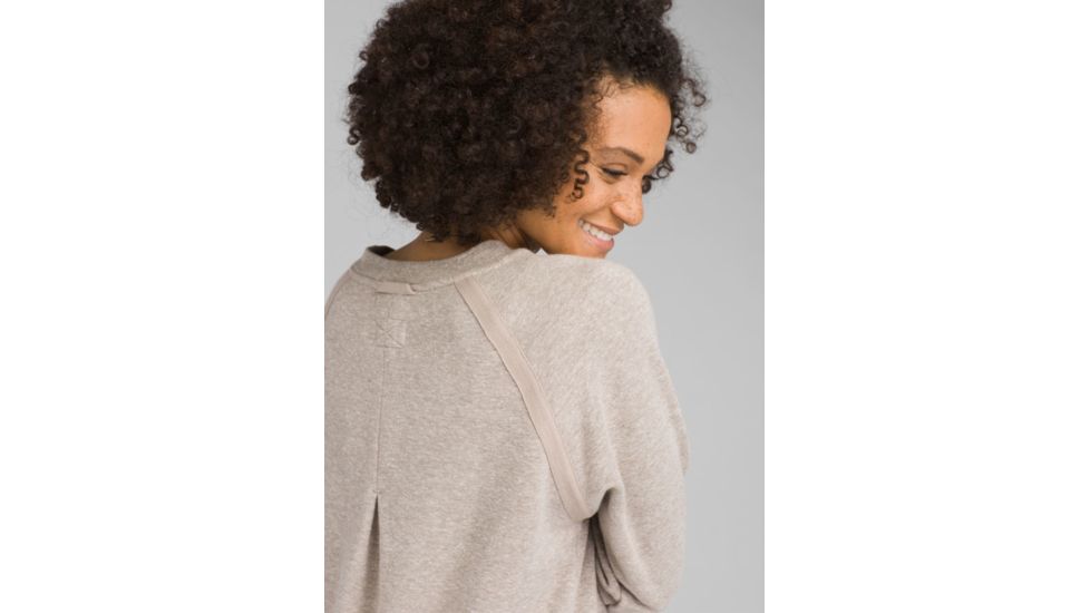 prAna Cozy Up Sweatshirt - Womens, Oatmeal Heather, Medium, W23180582-OAHT-M