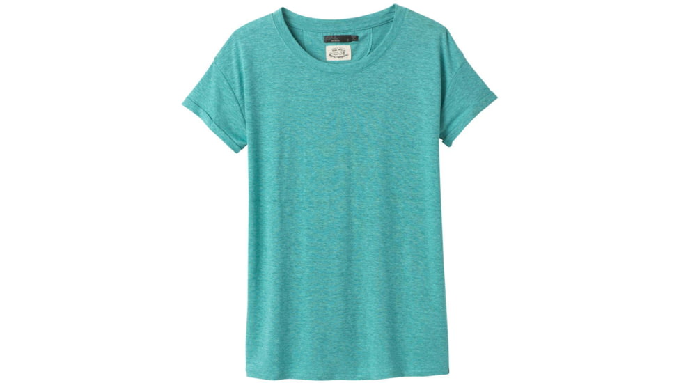 prAna Cozy Up T-Shirt - Womens, Azurite Heather, Small, W13180737-AZHT-S