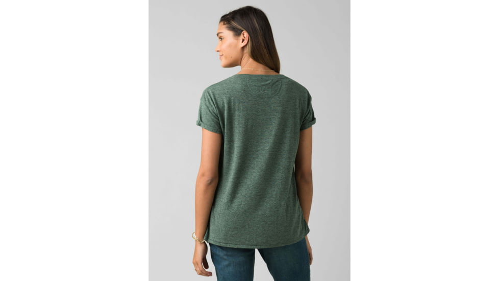 prAna Cozy Up T-Shirt - Womens, Canopy Heather, Small, W13180737-CNHT-S