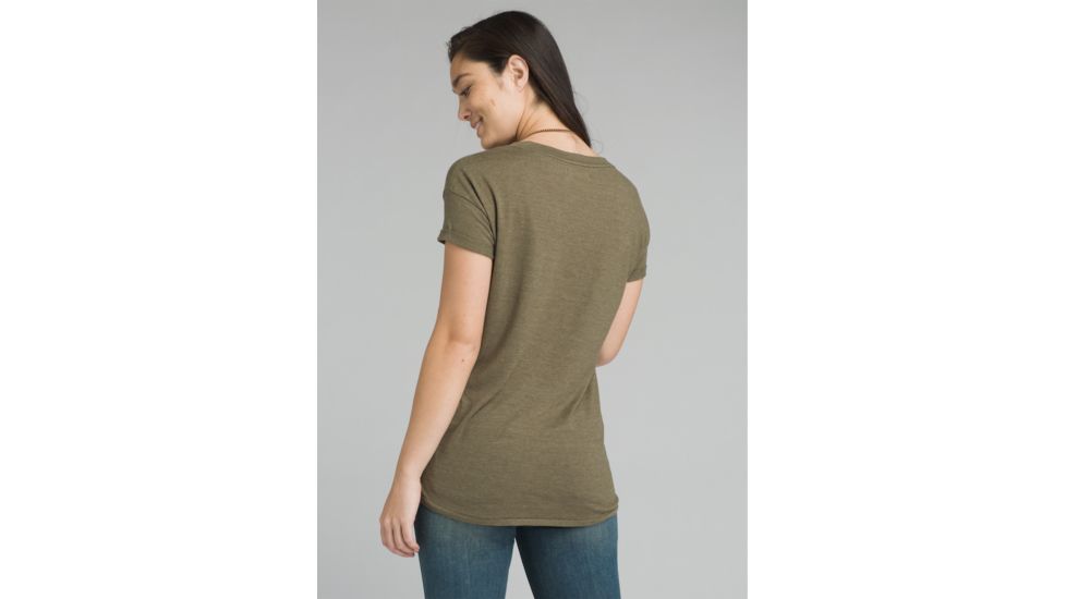 prAna Cozy Up T-shirt - Womens, Cargo Green Heather, Large, W13180737-CGHT-L