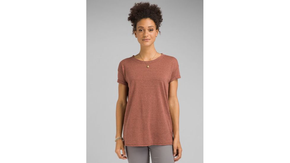 prAna Cozy Up T-shirt - Womens, Chai Heather, Large, W13180737-CHHT-L
