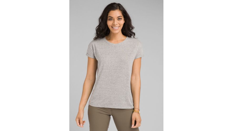 prAna Cozy Up T-shirt - Womens, Heather Grey, Medium, W13180737-HTGY-M