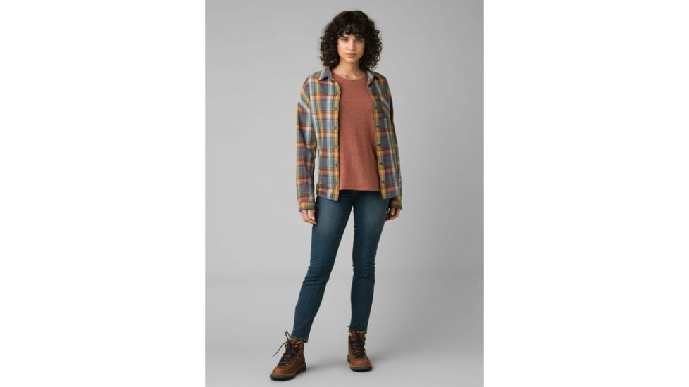 prAna Cozy Up T-Shirt - Womens, Liqueur Heather, Medium, W13180737-LQHT-M