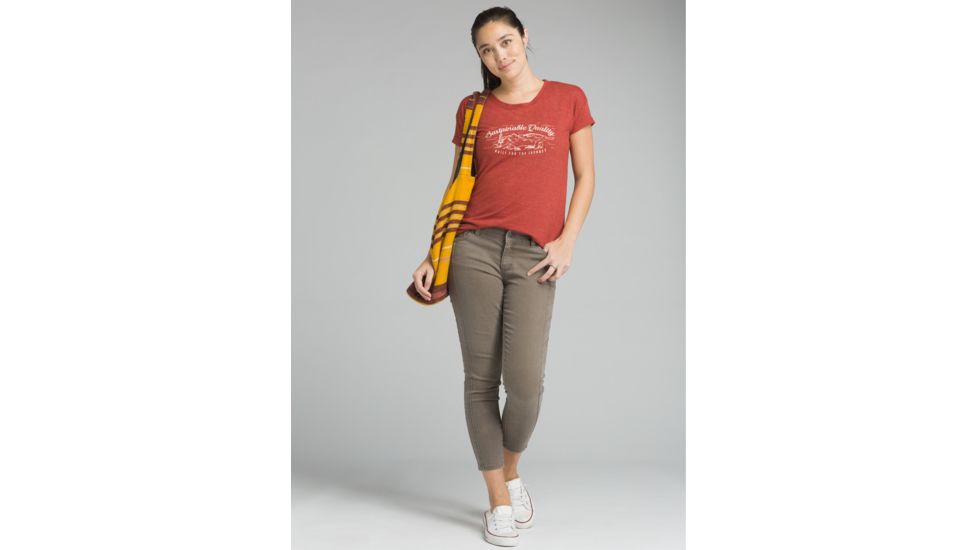 prAna Cozy Up T-shirt - Womens, Mulled Wine Heather, Medium, W13180737-MWHT-M