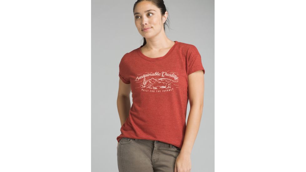 prAna Cozy Up T-shirt - Women's, Mulled Wine Heather, Medium, W13180737-MWHT-M