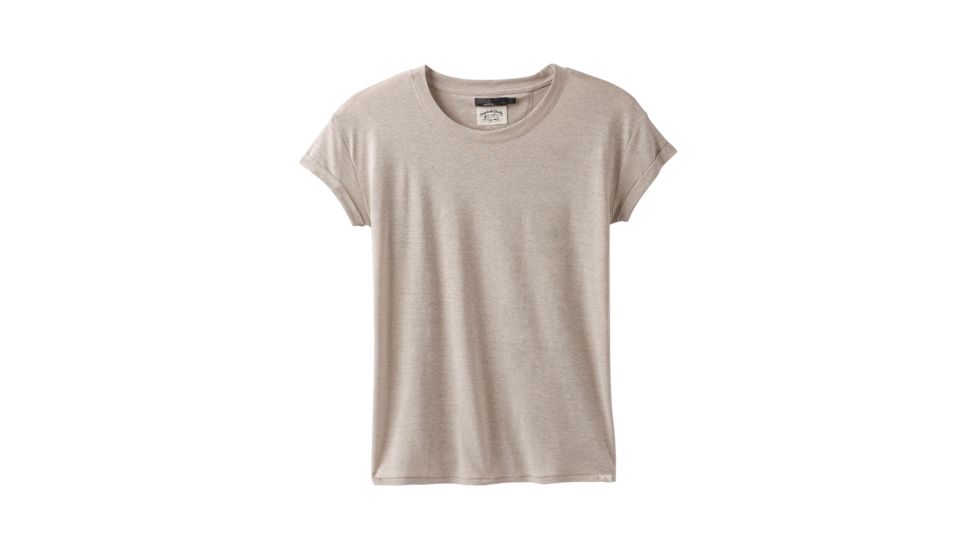 prAna Cozy Up T-shirt - Womens, Stone Heather, Small, W13180737 -926-S