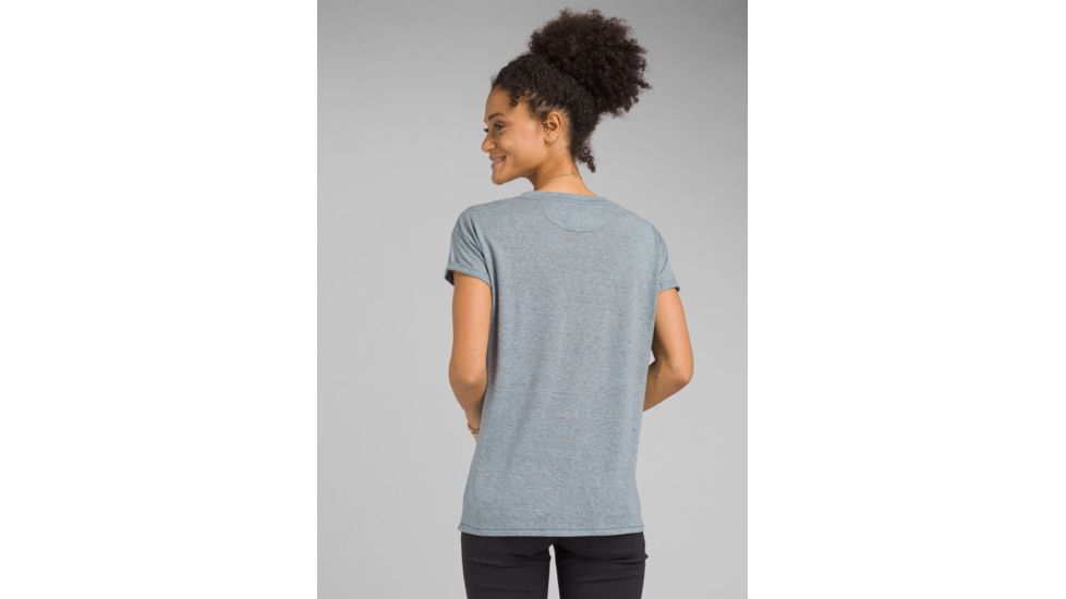 prAna Cozy Up T-shirt - Womens, Vintage Blue Heather, Extra Small, W13180737-VBHT-XS