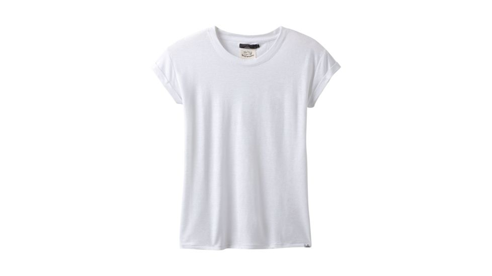 prAna Cozy Up T-Shirt - Women's, White, Small, W13180737-WHT-S