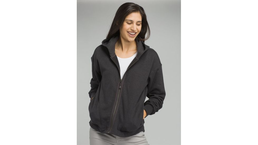 prAna Cozy Up Zip Up Jacket - Womens, Charcoal Heather, XSmall, W23180581-CCHT-XS
