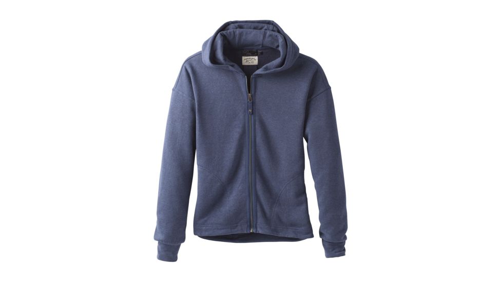 prAna Cozy Up Zip Up Jacket - Womens, Equinox Blue Heather, Medium, W23180581-EBHT-M
