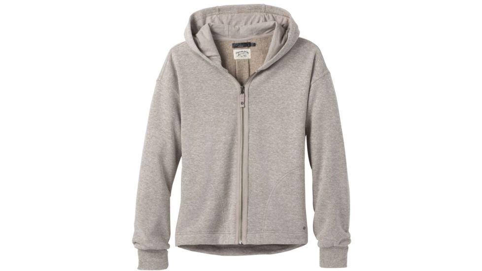 prAna Cozy Up Zip Up Jacket - Womens, Oatmeal Heather, Medium, W23180581-OAHT-M