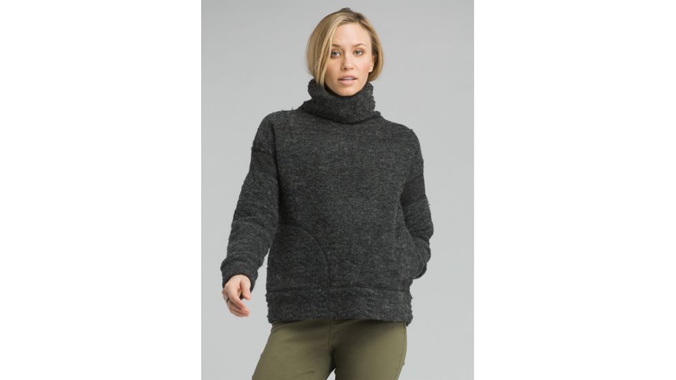 prAna Crestland Pullover - Women's, Charcoal Heather, Medium, W23180548-CCHT-M