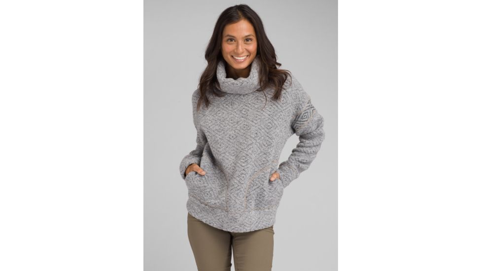 prAna Crestland Pullover - Womens, Heather Grey, Small, W23180548-HTGY-S