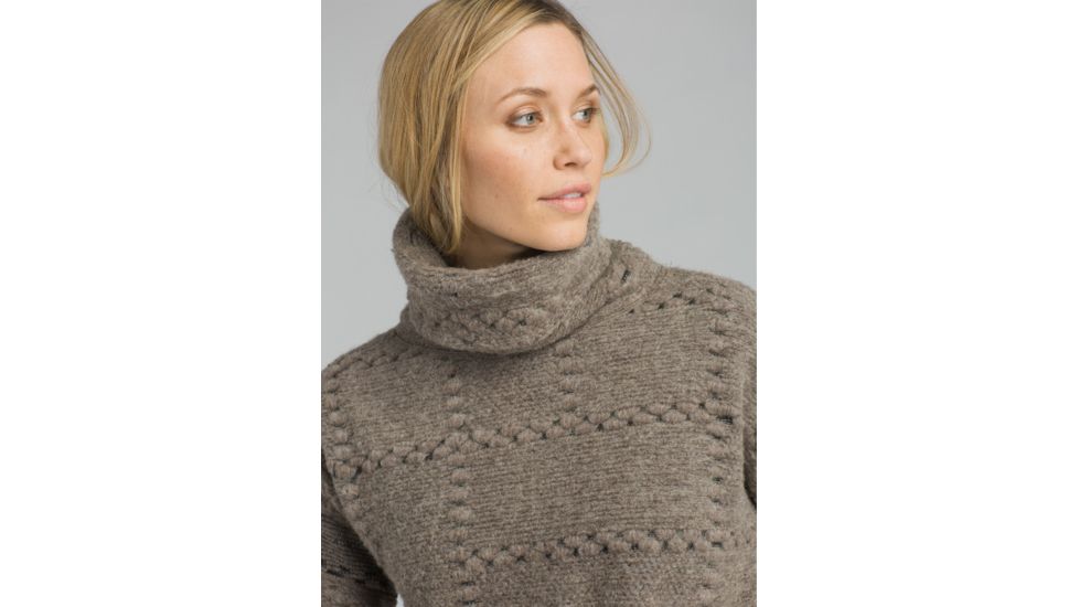 prAna Crestland Pullover - Womens, Mud Heather, Medium, W23180548-MUHT-M