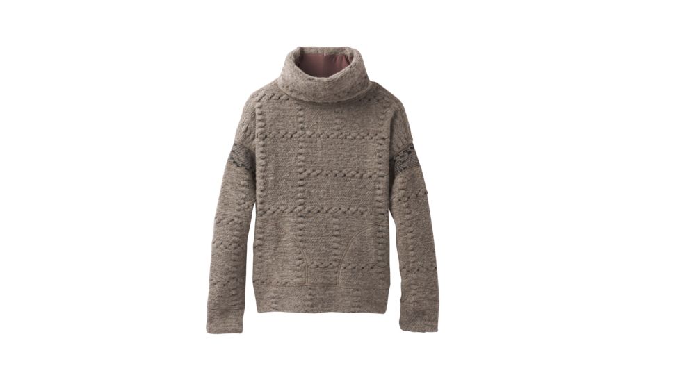 prAna Crestland Pullover - Womens, Mud Heather, Medium, W23180548-MUHT-M