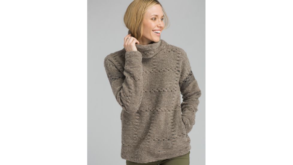 prAna Crestland Pullover - Women's, Mud Heather, Medium, W23180548-MUHT-M