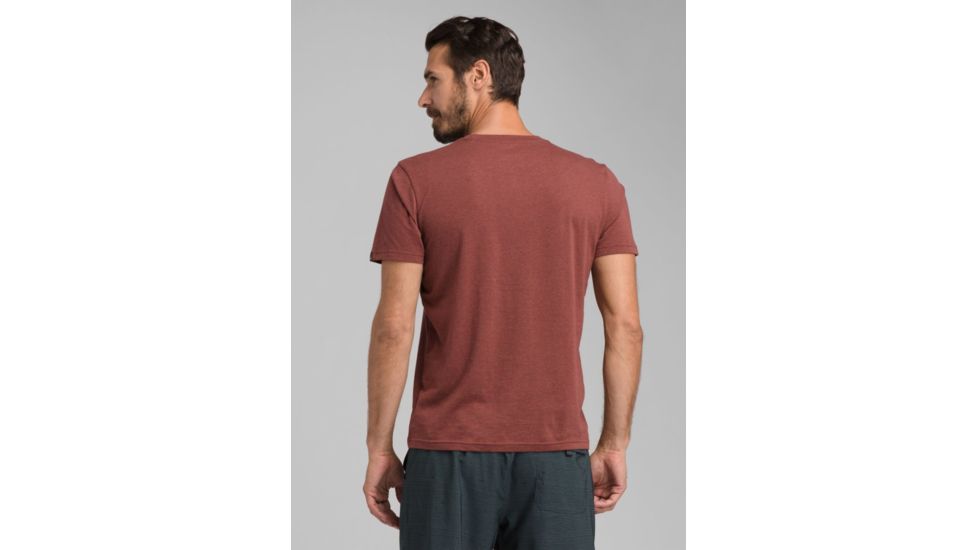 prAna Crew T-Shirt - Mens, Maple Heather, Small, M1CREW114-MPHT-S