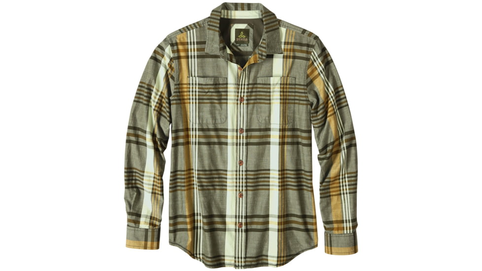 prAna Delaney Flannel Shirt - Men's-Dark Olive-X-Large