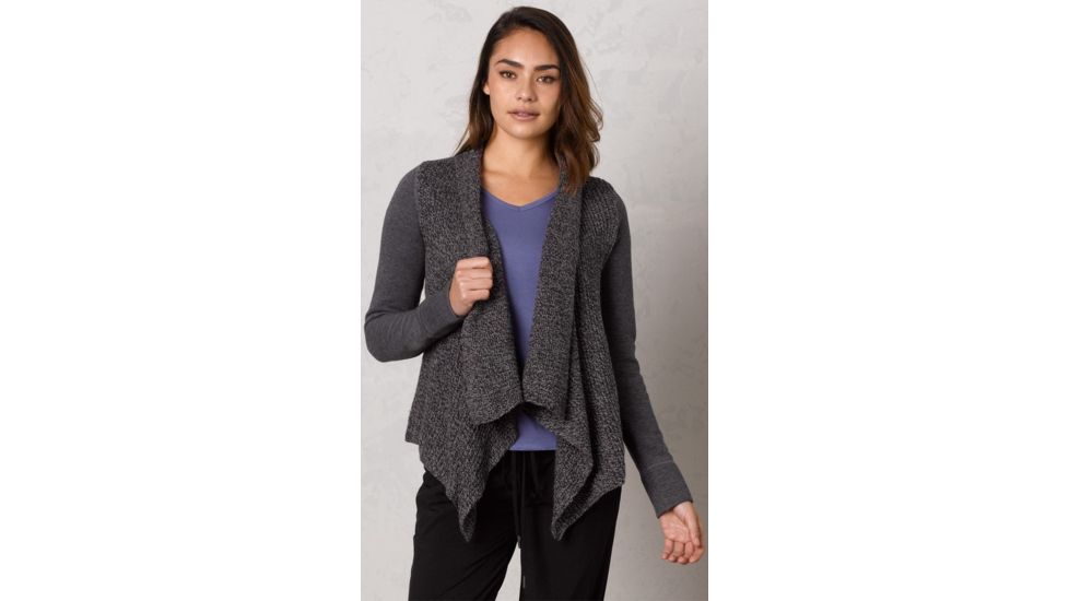 prAna Demure Cardigan-Charcoal-Large