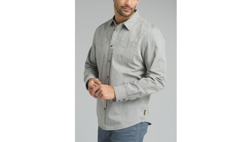 prAna Dilettante Long Sleeve - Men's, Cargo Green, Large, M23180488-CAGR-L