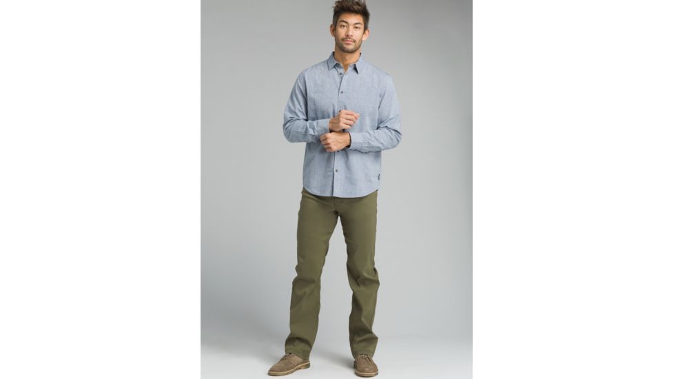 prAna Dilettante Long Sleeve - Mens, Nautical, Large, M23180488-NAU-L