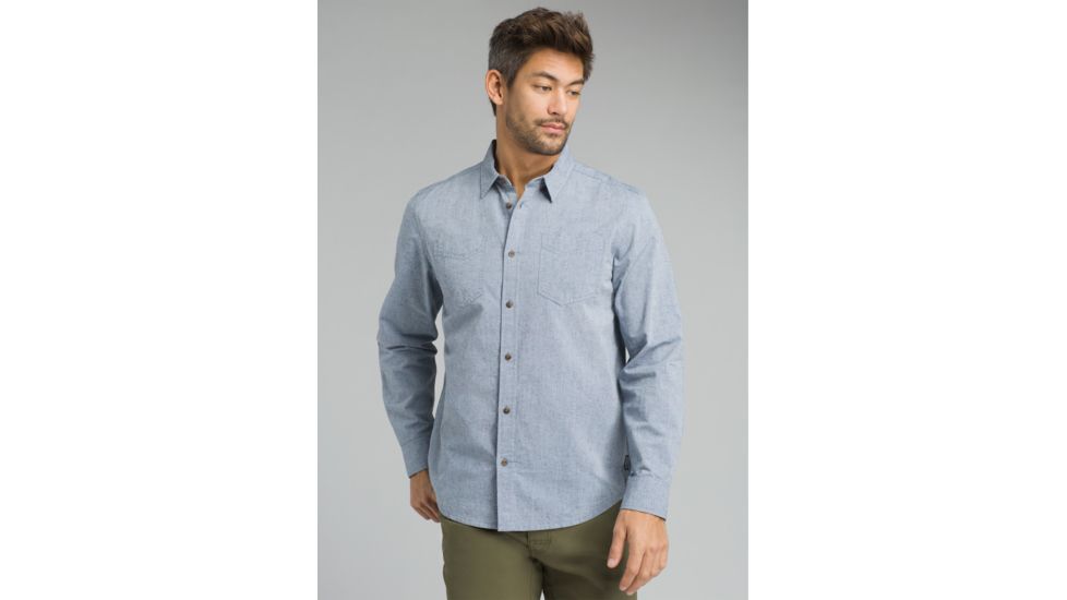prAna Dilettante Long Sleeve - Men's, Nautical, Large, M23180488-NAU-L