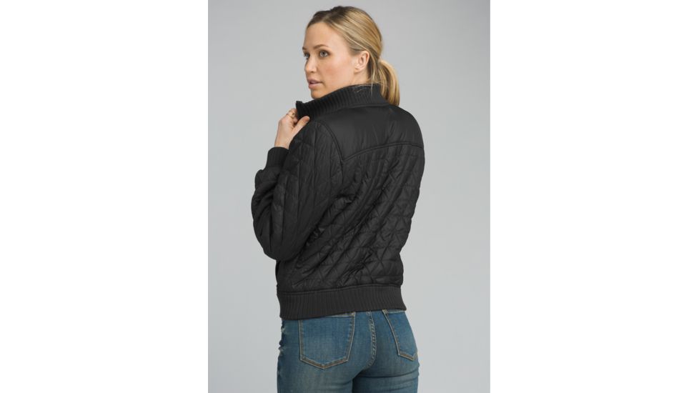 prAna Diva Bomber Jacket - Womens, Black, X-Large, W23170446-BLK-XL