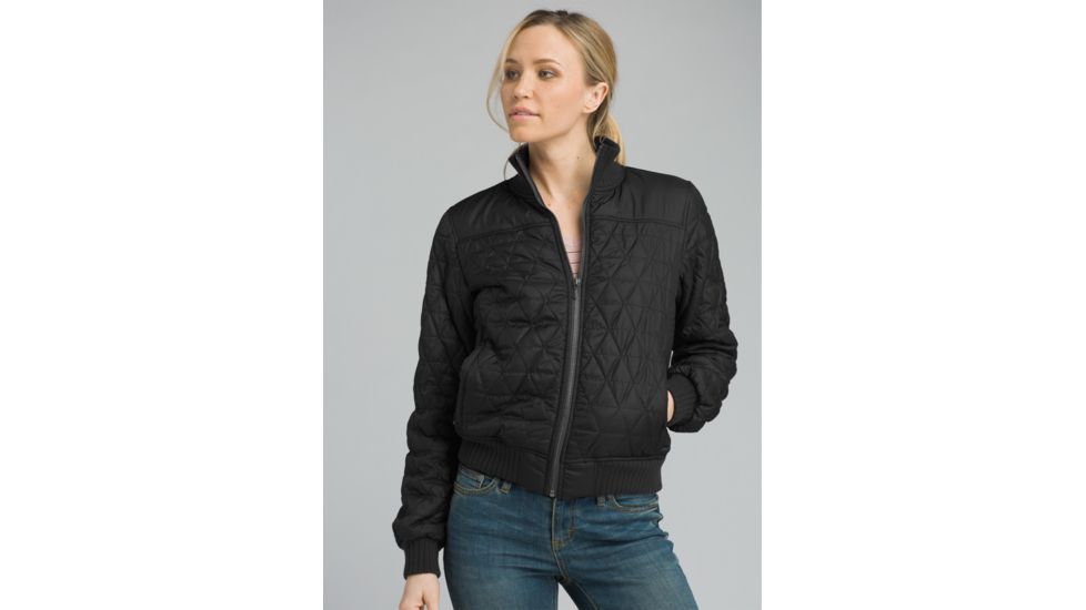 prAna Diva Bomber Jacket - Women's, Black, X-Large, W23170446-BLK-XL