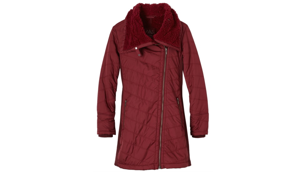 prAna Diva Long Jacket - Women's-Burgundy-Large