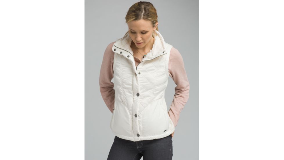 prAna Diva Vest, Snap Button Closure - Women's, Bone, XSmall, W13180560-BON-XS