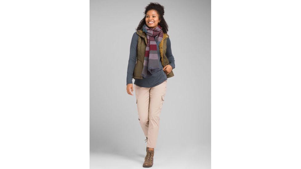 prAna Diva Vest, Snap Button Closure - Womens, Slate Green, Large, W13180560-SLGR-L