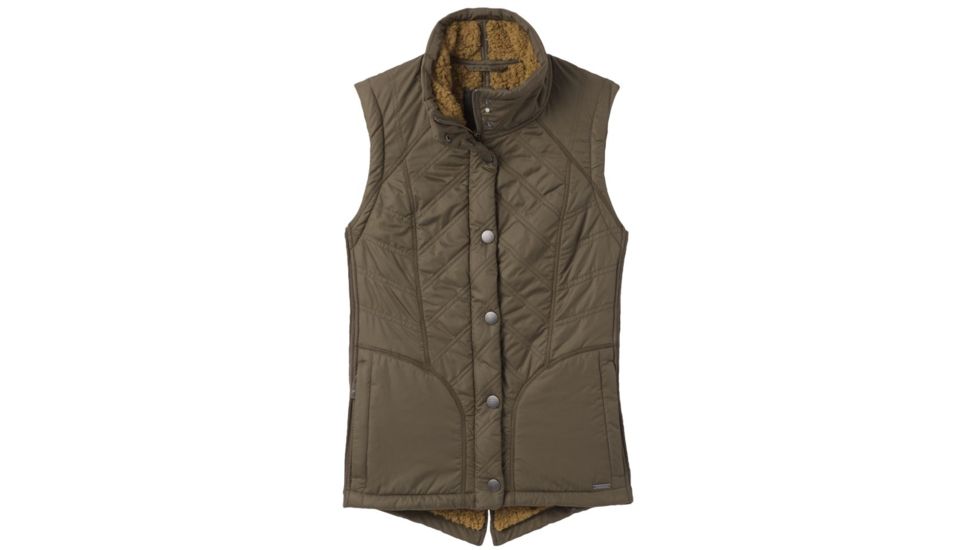 prAna Diva Vest, Snap Button Closure - Womens, Slate Green, Large, W13180560-SLGR-L