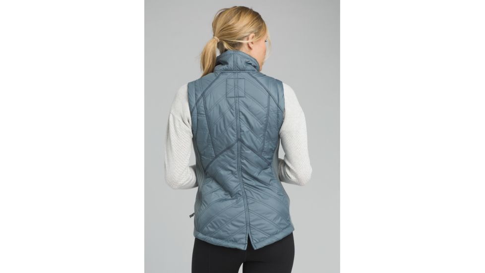 prAna Diva Vest, Snap Button Closure - Womens, Weathered Blue, Large, W13180560-WEBL-L