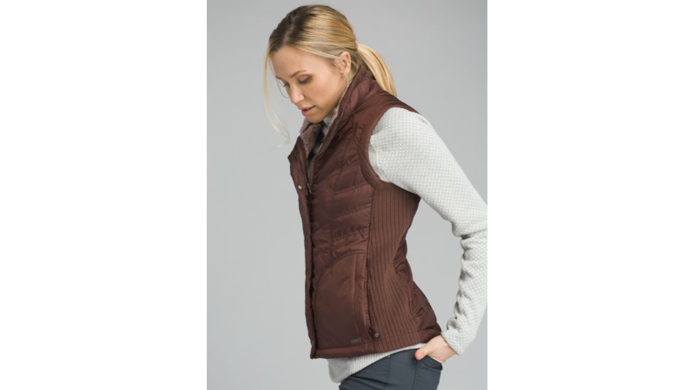 prAna Diva Vest, Snap Button Closure - Womens, Wedged Wood, Large, W13180560-WDWO-L
