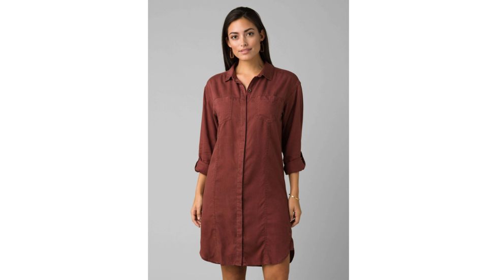 prAna Doryan Dress - Womens, Vino, Small, W31202009-VINO-S