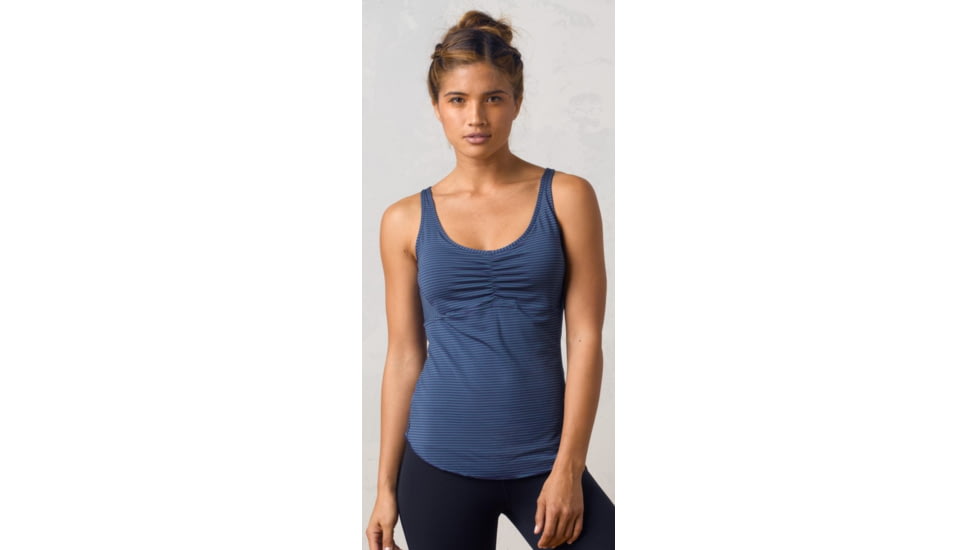 prAna Dreaming Top - Women's-Indigo Stripe-Large