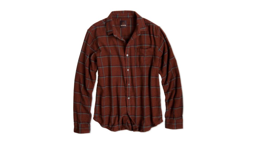 prAna Dutchman Flannel Long Sleeve Shirt - Men's-Auburn-Small