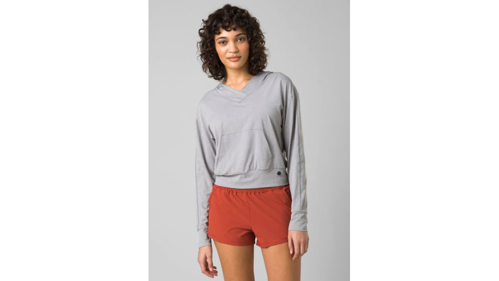 prAna Eileen Hoodie - Womens, Heather Grey, Large, 1968261-020-L