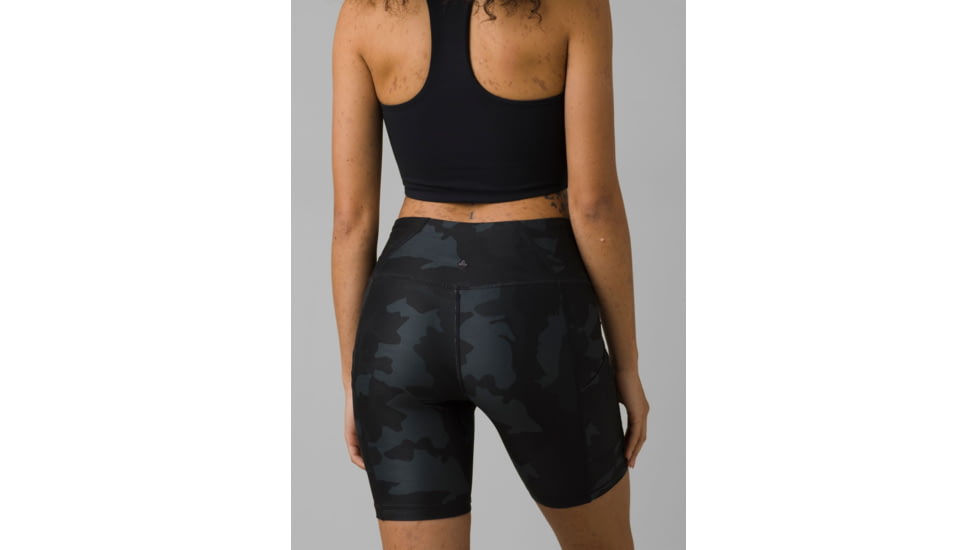 prAna Electa Short II - Women's, Large, Black Camo, 1971401-002-L