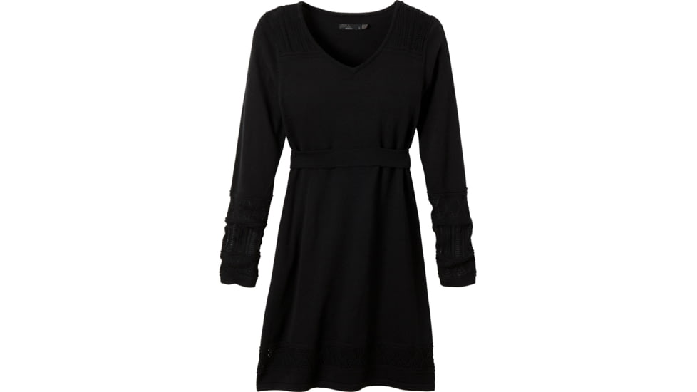 prAna Ella Sweater Dress - Women's-Black-Small