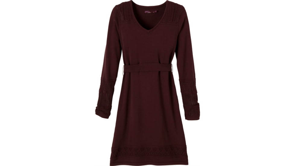 prAna Ella Sweater Dress - Women's-Mahogany-Small