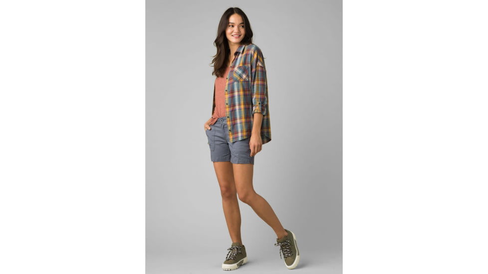 prAna Elle Short - Womens, Chalkboard, 8, 5 in, 5 in, W3120RG42-CHBD-8
