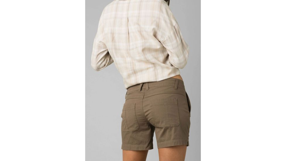 prAna Elle Short - Womens, Mud, 8, 3 in, 3 in, W3120SH42-MUD-8