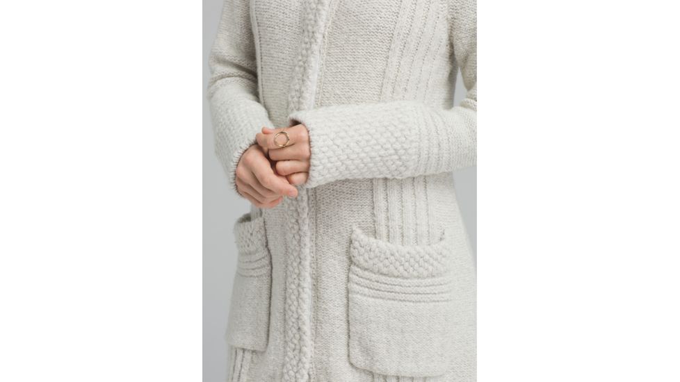 prAna ELong Sleevein Sweater Coat - Womens, Bone, X-Large, W23180540-BON-XL
