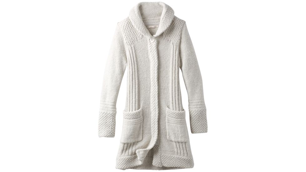 prAna ELong Sleevein Sweater Coat - Womens, Bone, X-Large, W23180540-BON-XL
