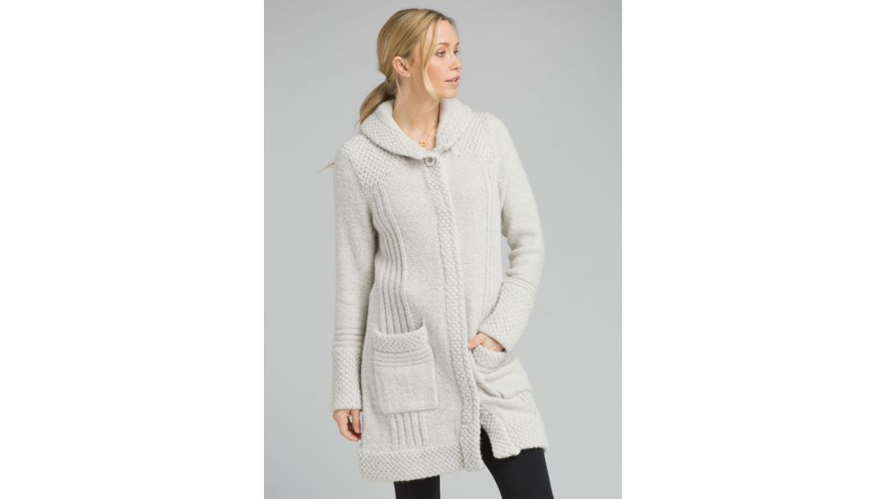 prAna ELong Sleevein Sweater Coat - Women's, Bone, X-Large, W23180540-BON-XL