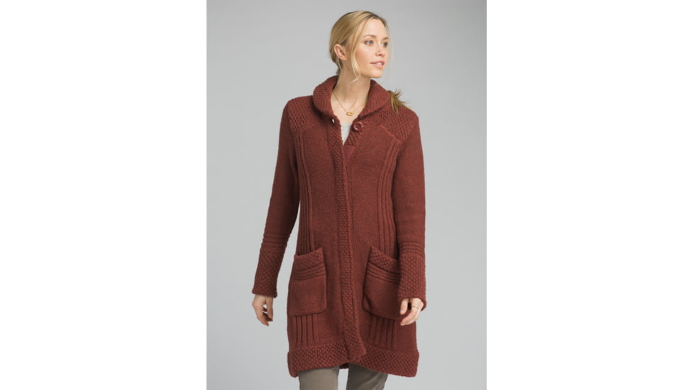 prAna ELong Sleevein Sweater Coat - Womens, Mulled Wine, Small, W23180540-MUWI-S