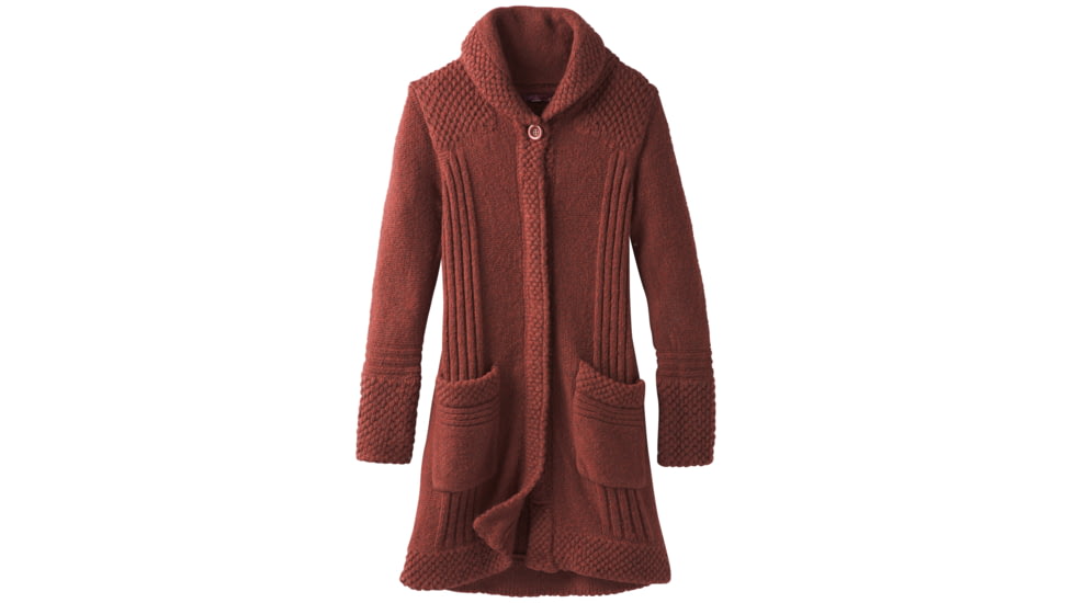 prAna ELong Sleevein Sweater Coat - Womens, Mulled Wine, Small, W23180540-MUWI-S